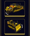 Formy kráľ Technic CAT D11 RC súpravy modelov buldozéra Kód výrobcu WX15071