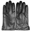 КОЖАНЫЕ ПЕРЧАТКИ МУЖСКИЕ, ЧЕРНЫЕ - XXL