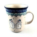 КРУЖКА V: 0,4л СНЕЖИКИ КЕРАМИЧЕСКИЕ БОЛЕСЛАВЕЦ