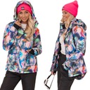 ЦВЕТНАЯ ЗИМНЯЯ ЛЫЖНАЯ КУРТКА ДЛЯ СКЛОНА С САНЯМИ, ЖЕНСКАЯ S