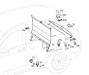 MERCEDES B-KLASA W246 КРІПЛЕННЯ ШТОРКИ БАГАЖНИКА ЛІВИЙ  фото 8