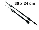WSKAZÓWKI czarne do zegara ściennego 60 cm