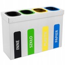 Сегрегационный бункер, 4 фракции, 80 литров