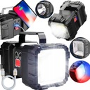 МОЩНЫЙ ДВУХСТОРОННИЙ АККУМУЛЯТОРНЫЙ СВЕТОДИОДНЫЙ ФОНАРЬ ПОИСК ЦВЕТНЫЙ МОЩНЫЙ СВЕТ