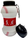 Спортивная бутылка Складная бутылка для воды с шариком для рта + карабином