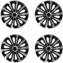 4x 15-дюймовые колпаки на колесные диски NRM STRONG Duocolor, черные и серебристые, комплект