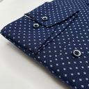Elegantná vizitková tmavomodrá PREMIUM pánska košeľa s lycrou REGULAR-FIT Veľkosť XL