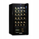Винная полка Винный холодильник на 28 бутылок со светодиодной подсветкой, 5–18°C