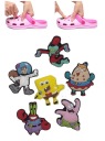 ПУГОВИНКИ Украшения для обуви типа KROKS CROCS SpongeBob 6 шт.