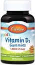 CarlsonLabs Kid's VitaminD3 Gummies 1000IU 60gél