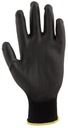 Pracovné rukavice Ochranné potiahnuté čiernePre prácu BOZP PU veľ. 6/XS|10par Dĺžka krátka