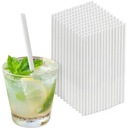 БЕЛЫЕ БУМАЖНЫЕ СОЛОМОЧКИ Набор из 200 шт. ТОЛСТЫЕ СОЛОМОЧКИ ДЛЯ ПИТЬЯ Экологичный.