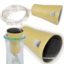 КРЫШКА БУТЫЛКИ 20 СВЕТОДИОДНЫХ СОЛНЕЧНЫХ ЛАМП ОТДЕЛКА ПРОВОЛОКОЙ