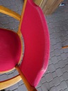 Krzesło pokojowe salonowe drewniane design Styl art deco