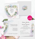 Свадебные приглашения с цветами в стиле бохо - 10 шт (Интернет-мастер)