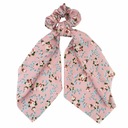 РОЗОВАЯ РЕЗЬБА ДЛЯ ВОЛОС С ЦВЕТАМИ.