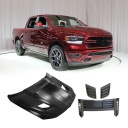 DODGE RAM 1500 2019-2024 КАПОТ + РЕШЕТКИ СПОРТИВНАЯ КРЫШКА ДВИГАТЕЛЯ АЛЮМИНИЕВАЯ