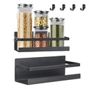 МАГНИТНЫЙ ОРГАНАЙЗЕР ДЛЯ ХОЛОДИЛЬНИКА ДЛЯ СПЕЦИЙ HUNTER 4 КРЮЧКА ЧЕРНЫЙ