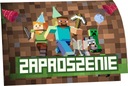 ПРИГЛАШЕНИЕ НА ДЕНЬ РОЖДЕНИЯ MINECRAFT CREEPER 20x15 см