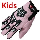 Różowy styl Rękawice motocyklowe dla dzieci