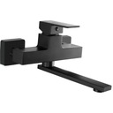 BATERIA UMYWALKOWA ŚCIENNA KWADRATOWA CZARNA