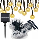 ГИРЛАНД СОЛНЕЧНЫЕ САДОВЫЕ ЛАМПЫ 100 СВЕТОДИОДНЫХ ШАРИКОВ 12М