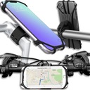 MOCNY UCHWYT ROWEROWY NA TELEFON KIEROWNICĘ DO ROWERU SILIKONOWY REGULOWANY