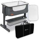 LIONELO Łóżeczko turystyczne TIMON dostawne Grafit