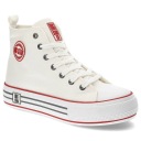 Белые женские кроссовки Big Star Стильная обувь