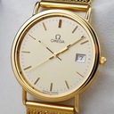 OMEGA zegarek męski LITE ZŁOTO 18K / 750 vintage cal. 1430 SZAFIR 1986 Marka Omega