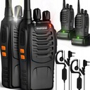 2X РАЦИЯ, КОРОТКОВОЛНОВЫЕ РАДИОФОНЫ BAOFENG ДАЛЬНЕГО ДИАПАЗОНА + НАУШНИКИ