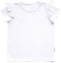 Белая деловая блузка с короткими рукавами для девочки с AIPI PEARLS 134