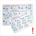 Наклейка «Инструкция по дезинфекции и мытью рук» a4 a5