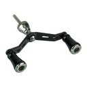 Ручка катушки из углеродного волокна. Цветная рукоятка.