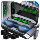 БЕСПРОВОДНЫЕ НАУШНИКИ-ВКЛАДЫШИ БЕСПРОВОДНОЙ BLUETOOTH ЧЕХОЛ BT 5.0 + POWERBANK