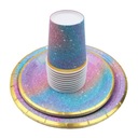 ТАРЕЛКИ, КРУЖКИ, БУМАЖНЫЕ СОЛОМКИ, РАЗНОЦВЕТНЫЕ УКРАШЕНИЯ ДЛЯ ДНЯ РОЖДЕНИЯ