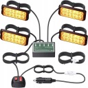 ФАРА МИГАЛКА POMARANCZOWA LED (СВІТЛОДІОД) 12-24 V 4 SZT. 10 TRYBOW  (18763355165) фото min 12