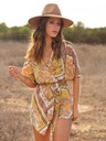 SHEIN WZORZYSTY KOMBINEZON BOHO Z PASKIEM S 897 Kolor wielokolorowy