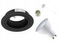 РЕГУЛИРУЕМЫЙ ПОТОЛОЧНЫЙ СВЕТИЛЬНИК, ЧЕРНЫЙ КРУГ + GU10 LED