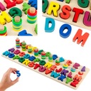 ДЕРЕВЯННЫЕ ЗАГАДКИ МОНТЕССОРИ С АЛФАВИТНЫМИ ЦИФРАМИ