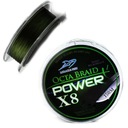 Рибальська тасьма зелена 8 ниток, 0,20 мм, МІЦНА