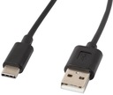 Кабель Lanberg USB-C 1,8м черный