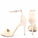Elegantné sandále, koža - TYMOTEO LALI Béžová 39 Farba podrážky béžová