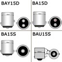 ПОВОРОТНИКИ + ДЕННІ LED (СВІТЛОДІОД) 2W1 ХОДОВІ ВОГНІ ДХВ BAU15S PY21W зображення 13