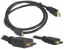 Kabel Przewód HDMI - Mini HDMI 3m Przejściówka 1.4