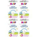 HiPP молоко 3 НАБОР 4 шт. 550г до 2,2 кг