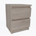 SONOMA ДУБ прикроватная тумбочка с 2 ящиками