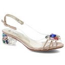 Бежевые сандалии Sca'viola Женские босоножки на каблуке