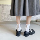 5 párov Lolita ponožky mašlička čipkované ponožky JAPAN Model FFG-512385