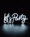 Светящаяся светодиодная надпись LET'S PARTY